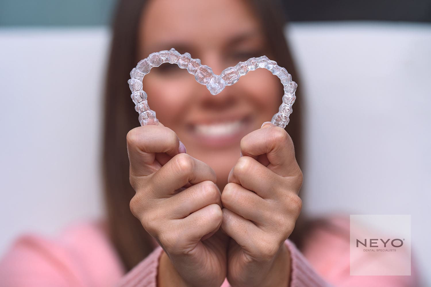 Patient using Invisalign